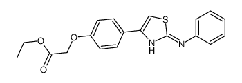 ethyl 2-[4-(2-anilino-1,3-thiazol-4-yl)phenoxy]acetate Structure