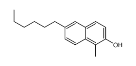 6-hexyl-1-methylnaphthalen-2-ol结构式