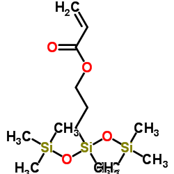 (3-丙烯酰氧基)甲基双(三甲基硅氧基)硅烷结构式