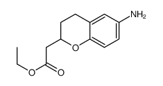 ethyl 2-(6-amino-3,4-dihydro-2H-chromen-2-yl)acetate Structure
