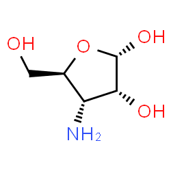 alpha-D-Ribofuranose,3-amino-3-deoxy-(9CI) structure
