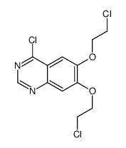 4-氯-6,7-双(2-氯乙氧基)喹唑啉结构式