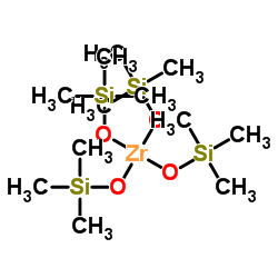 Zirconium(4+) tetrakis(trimethylsilanolate) Structure