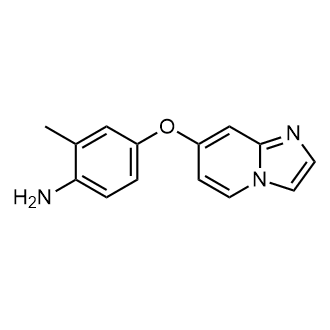 4-(咪唑并[1,2-a]吡啶-7-基氧基)-2-甲基苯胺结构式