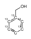 Benzyl alcohol-13C6 Structure