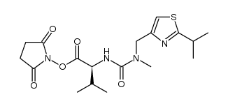 2,5-DIOXOPYRROLIDIN-1-YL N-{N-[(2-ISOPROPYL-1,3-THIAZOL-4-YL)METHYL]-N-METHYLCARBAMOYL}-L-VALINATE结构式