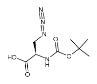 N-TERT-BUTOXYCARBONYL-AZIDO-D-ALANINE Structure