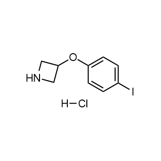 3-(4-碘苯氧基)氮杂环丁烷盐酸盐结构式
