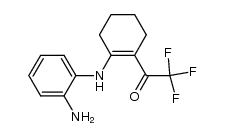 1-[(2-aminophenyl)amino]-2-trifluoroacetylcyclohex-1-ene结构式