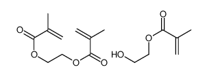 2-hydroxyethyl 2-methylprop-2-enoate,2-(2-methylprop-2-enoyloxy)ethyl 2-methylprop-2-enoate Structure