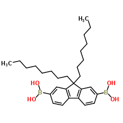 9,9-Dioctylfluorene-2,7-diboronic acid Structure