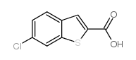 6-氯苯并[b]噻吩-2-羧酸结构式