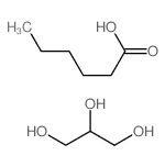 hexanoic acid,propane-1,2,3-triol结构式
