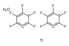 bis(2,3,4,5,6-pentafluorophenyl)thallium,hydrate结构式
