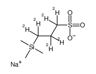 2,2-二甲基-2-硅杂戊烷-5-磺酸-D6钠盐结构式