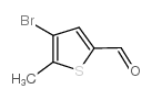 4-Bromo-5-methyl-2-thiophenecarbaldehyde structure