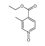 3-Methylpyridine-4-carboxylic acid ethyl ester N-oxide Structure