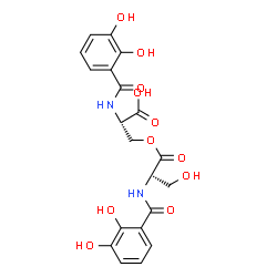 N,N'-bis(2,3-Dihydroxybenzoyl)-O-L-seryl-L-serine Structure
