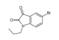 5-bromo-1-propylindole-2,3-dione结构式