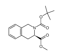 N-Boc-(D)-Tic methyl ester结构式