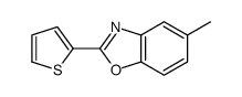 5-methyl-2-thiophen-2-yl-1,3-benzoxazole Structure