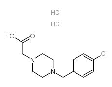 [4-(4-氯-苄基)-哌嗪-1-基]-乙酸双盐酸盐结构式