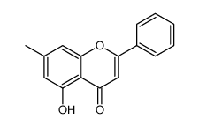 5-hydroxy-7-methyl-2-phenylchromen-4-one结构式