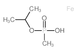 Phosphonic acid, methyl-, monoisopropylester, iron(2+) salt (8CI)结构式