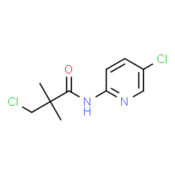 3-Chloro-N-(5-chloro-2-pyridinyl)-2,2-dimethylpropanamide结构式