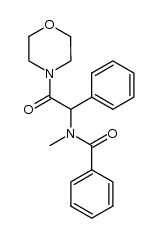 N-benzoyl-N-methylphenylglycine morpholide Structure
