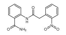 N-[(2-nitro-phenyl)-acetyl]-anthranilic acid amide结构式