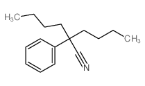 2-butyl-2-phenyl-hexanenitrile Structure