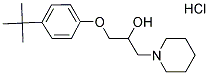 1-(4-TERT-BUTYLPHENOXY)-3-PIPERIDIN-1-YLPROPAN-2-OL HYDROCHLORIDE结构式