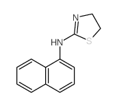 N-naphthalen-1-yl-4,5-dihydro-1,3-thiazol-2-amine结构式