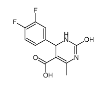 4-(3,4-二氟苯基)-1,2,3,4-四氢-6-甲基-2-氧代-5-嘧啶羧酸结构式