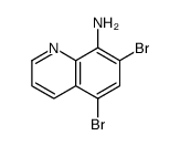 5,7-二溴喹啉-8-胺结构式
