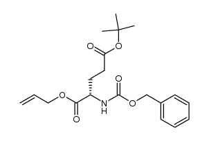 (S)-1-allyl 5-tert-butyl 2-(((benzyloxy)carbonyl)amino)pentanedioate结构式