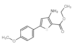 3-氨基-5-(4-甲氧基-苯基)-噻吩-2-羧酸乙酯图片