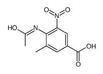 4-acetamido-3-methyl-5-nitrobenzoic acid结构式