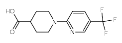 1-[5-(三氟甲基)-2-吡啶]哌啶-4-羧酸结构式