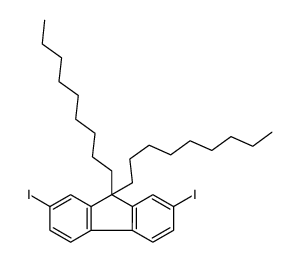 2,7-diiodo-9,9-di(nonyl)fluorene结构式
