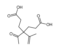 4-acetyl-4-isopropenyl-heptanedioic acid Structure