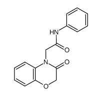 2-(3-oxo-2,3-dihydro-benzo[1,4]oxazin-4-yl)-N-phenyl-acetamide Structure