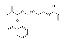 2-hydroxyethyl prop-2-enoate,methyl 2-methylprop-2-enoate,styrene Structure