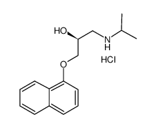(S)-(-)-普奈洛尔 盐酸盐结构式