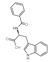 N-苯甲酰-L-色氨酸结构式