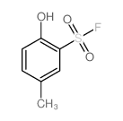 Benzenesulfonyl fluoride, 2-hydroxy-5-methyl-结构式