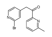 2-(2-溴-4-吡啶)-1-(6-甲基-2-吡啶)乙酮结构式