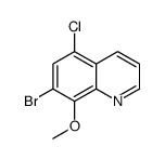 7-bromo-5-chloro-8-methoxyquinoline Structure