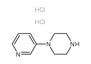 1-(吡啶-3-基)哌嗪二盐酸结构式